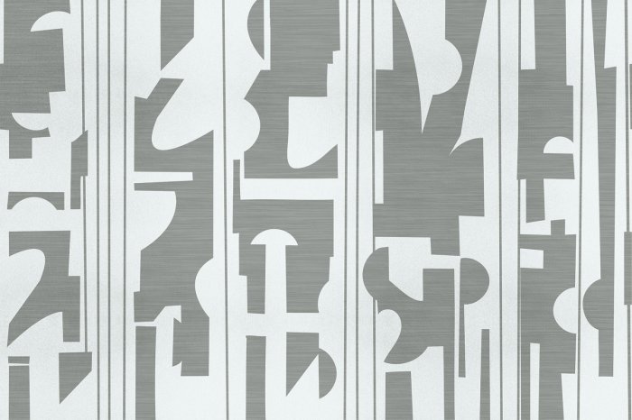 Fotobehang Geometrisch patroon in grijstinten met textuur