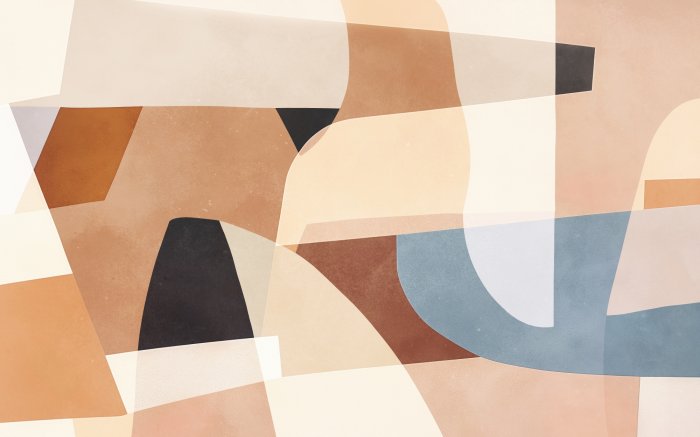 Fotobehang Geometrische textuur met vormen