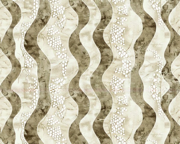 Fotobehang Een delicaat mozaïek met golvende vormen