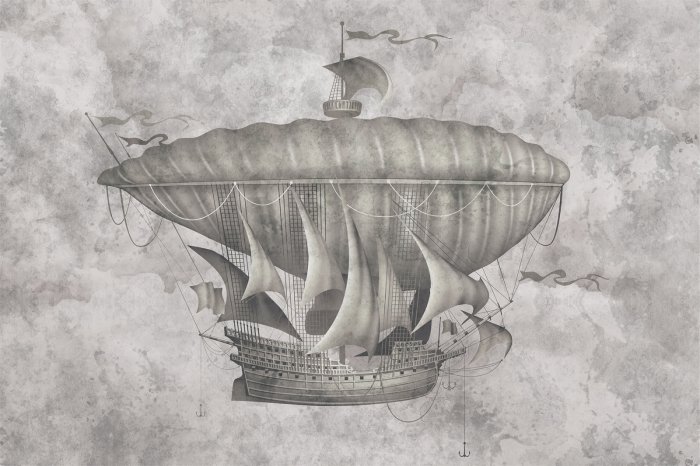 Fotobehang Ouderwetse vintage vliegtuigen