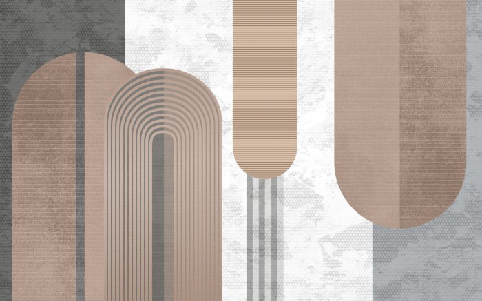 Fotobehang Geometrische vormen van bogen