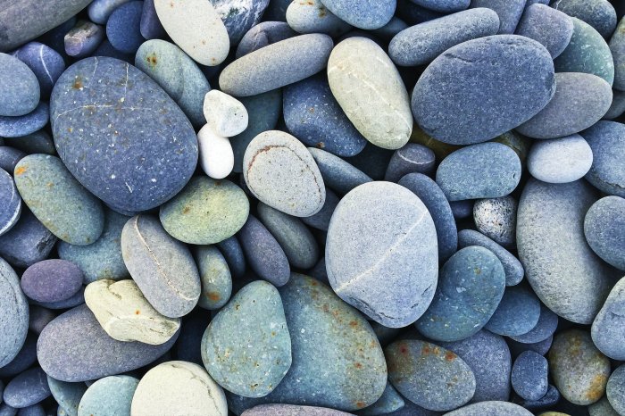 Fotobehang Kleurrijke gladde kiezelstenen