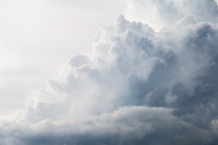 Fotobehang Regenwolken