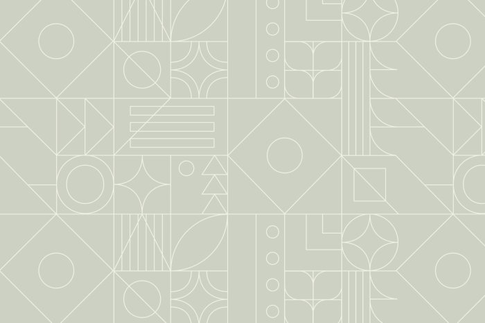 Fotobehang Geometrisch patroon met vormen en lijnen