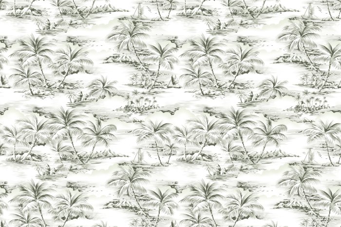 Fotobehang Tropische sepiavlekken