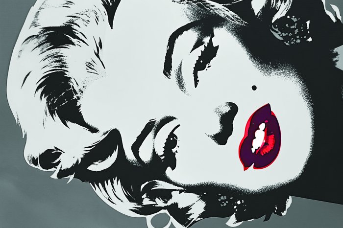 Fotobehang Portret van Marilyn Monroe, een klassiek icoon