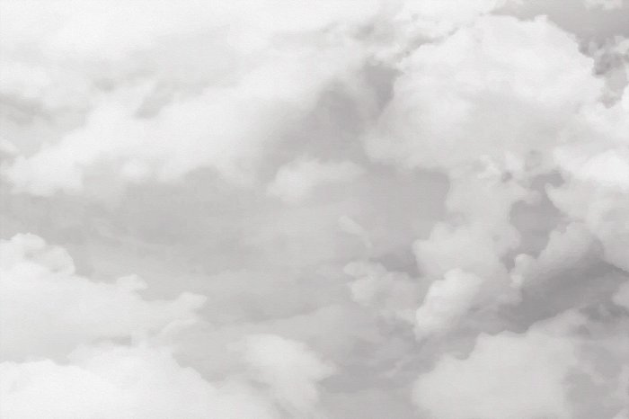 Fotobehang Grijze en witte wolken