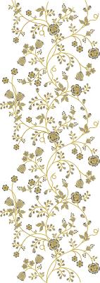 Sticker Bloemen en bladeren op kronkelende stengels