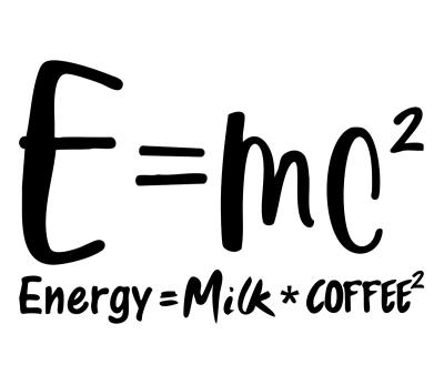 Sticker Humoristische uitspraak over koffie