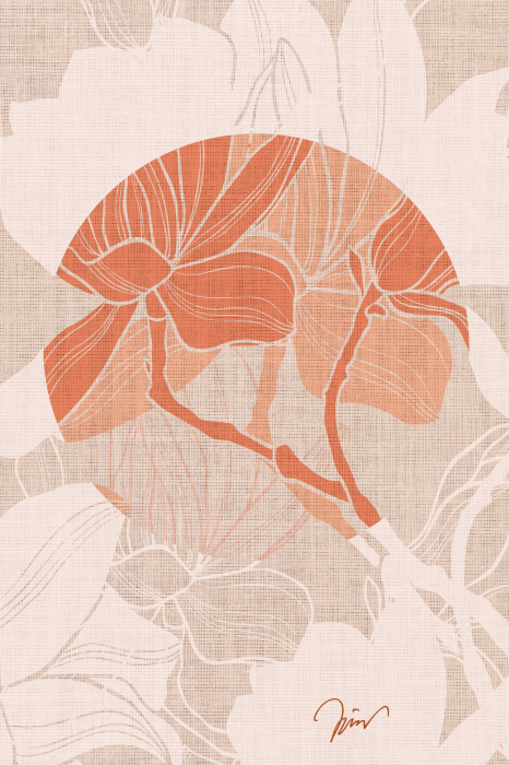 Canvas Stylish Magnolia (1 Part) Vertical