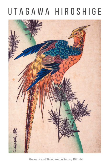 Canvas Een prachtige exotische vogel in zijn natuurlijke habitat