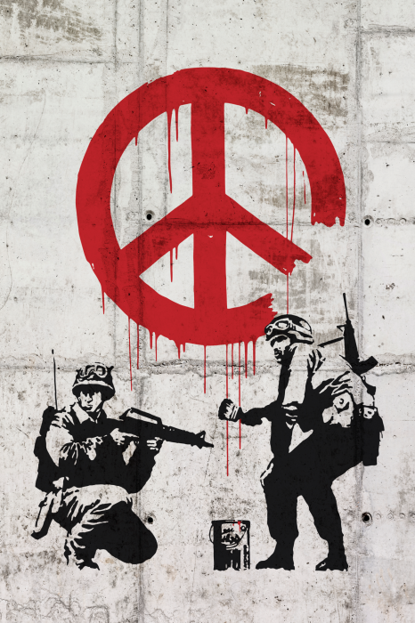 Canvas Soldiers Painting Peace by Banksy