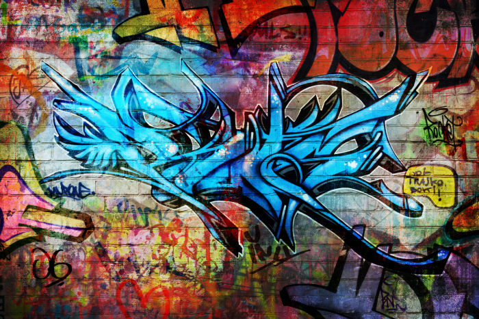 Canvas Anonymous graffiti