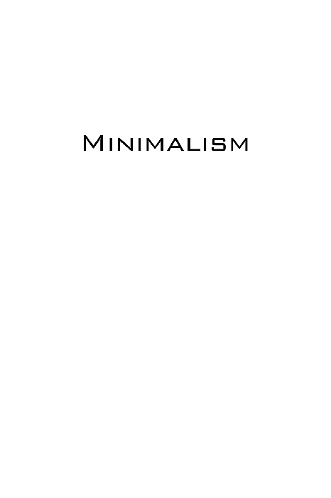 Canvas Minimalism (1 Part) Vertical