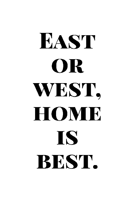 Canvas Home Is Best (1 Part) Vertical