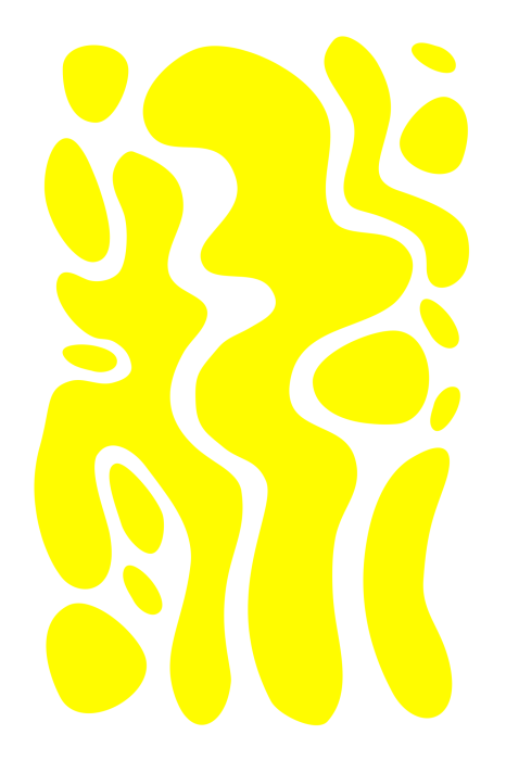 Canvas Gele abstracte verfspatten