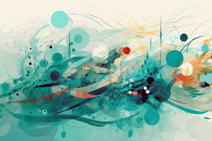 Canvas Wateronttrekking met cirkels