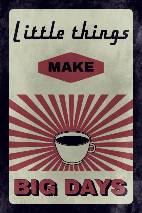 Canvas Little Things Big Days (1 Part) Vertical