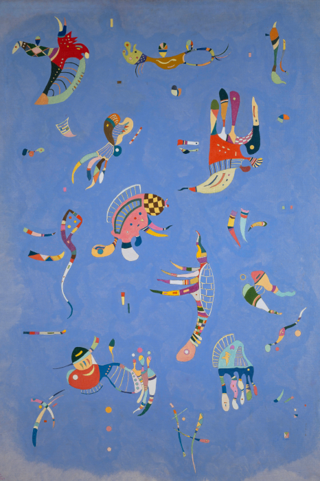 Canvas Reproductie van Wassily Kandinsky&#39;s Blue Sky