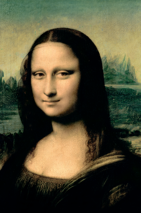 Canvas Portret van een vrouw Mona Lisa