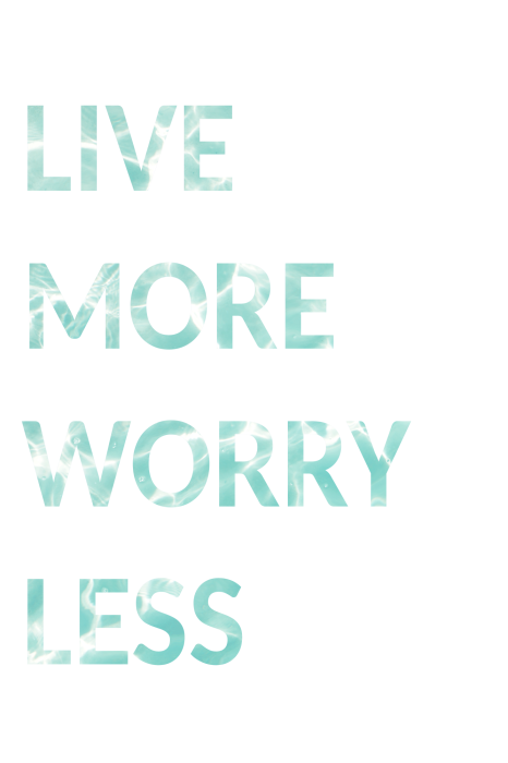 Canvas Live More Worry Less (1 Part) Vertical