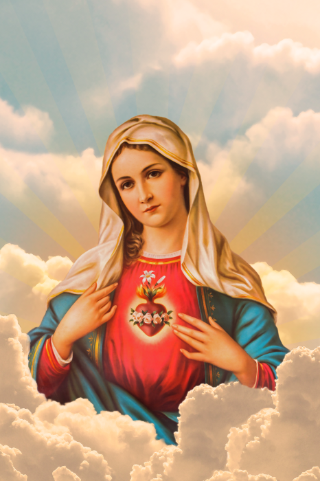 Canvas Mary (1 Part) Vertical