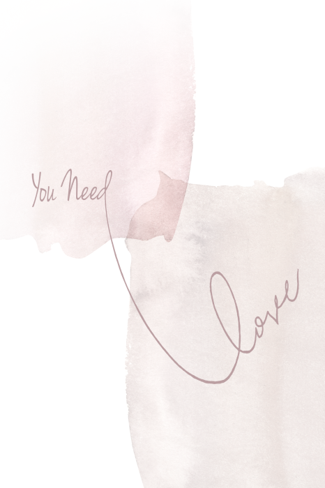 Canvas You Need Love (1 Part) Vertical