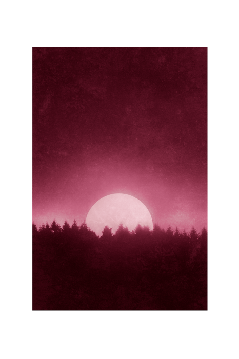 Canvas Full Moon (1 Part) Vertical