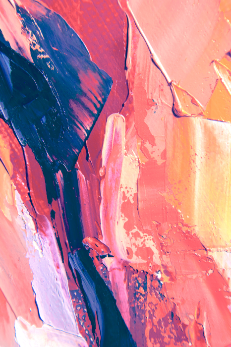 Canvas Roze abstract schilderij met imitatietextuur