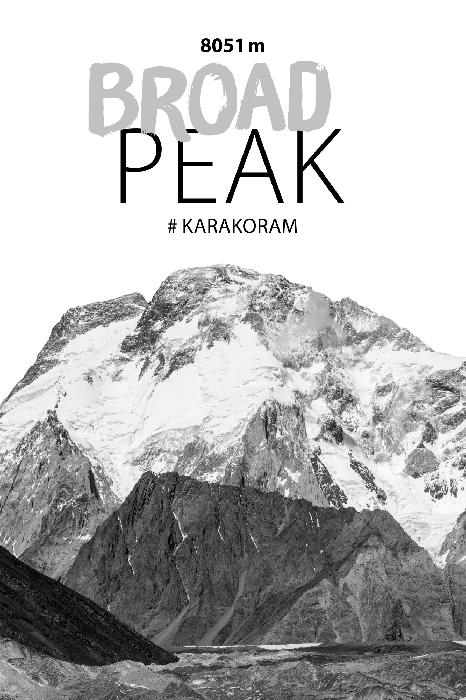 Canvas Broad Peak (1 Part) Vertical