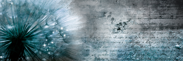 Canvas Blue Dandelion