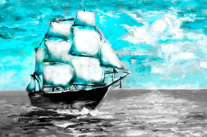 Canvas Spring Cruise (1 Part) Wide Blue