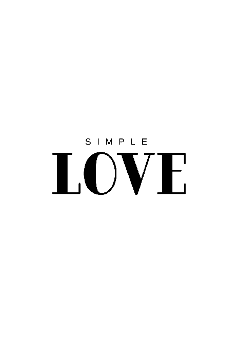 Canvas Simple Love (1 Part) Vertical