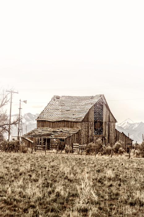 Canvas Abandoned Ranch (1 Part) Vertical