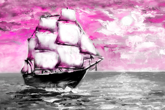 Canvas Spring Cruise (1 Part) Wide Pink