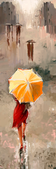 Canvas Beauty in the rain