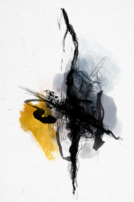 Poster Minimalistische inktafdruk