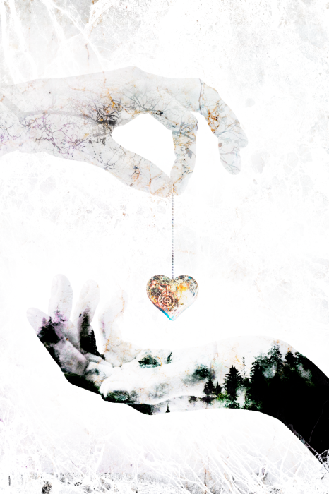 Poster De subtiele symboliek van liefde in de handen