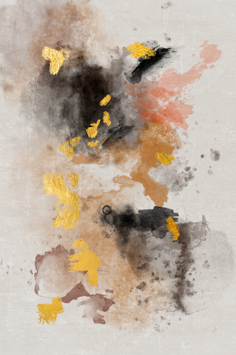 Poster Schilderachtige illustratie met kleurovergangen