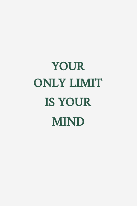 Poster Motiverende inscriptie op een grijze achtergrond