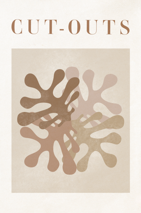 Poster Aardse tinten met typografie