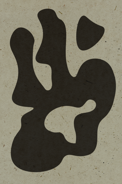 Poster Minimalistische organische beits