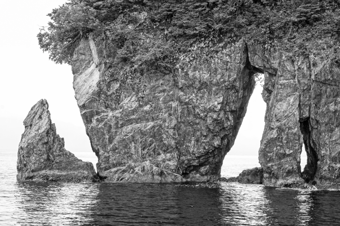 Poster Ruige monochromatische kliffen