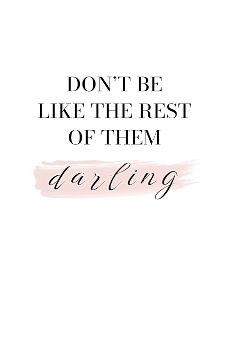 Poster Citaat met een roze penseelstreek