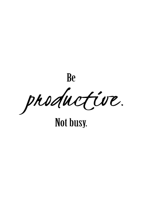 Poster Minimalistisch citaat over productiviteit