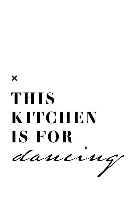 Poster Een minimalistische tekst over dansen