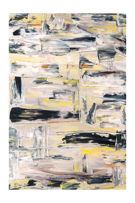 Poster Een creatief patroon gemaakt met behulp van schildertechnieken