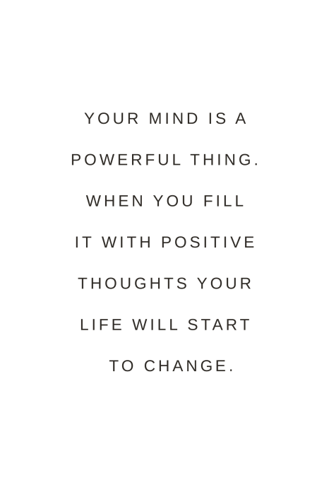 Poster Motiverende tekst over de geest