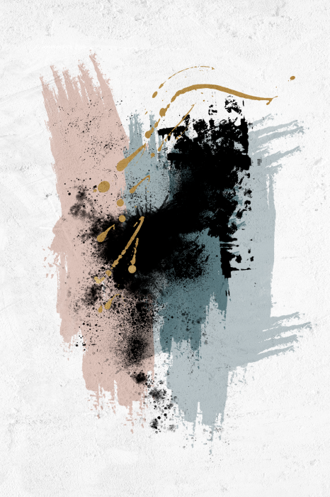 Poster Moderne schildercompositie