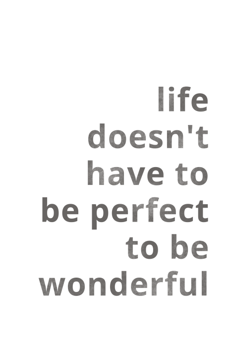 Poster Motiverende grijze inscriptie over het leven